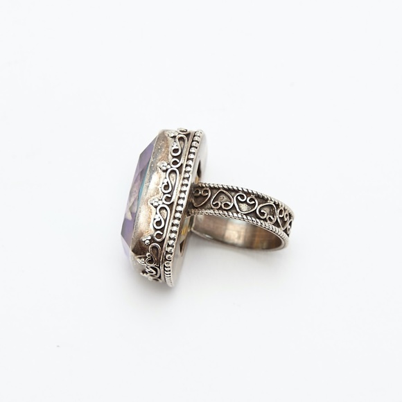 Estate Antique Statement Ring Sterling Silver - Picture 5 of 5